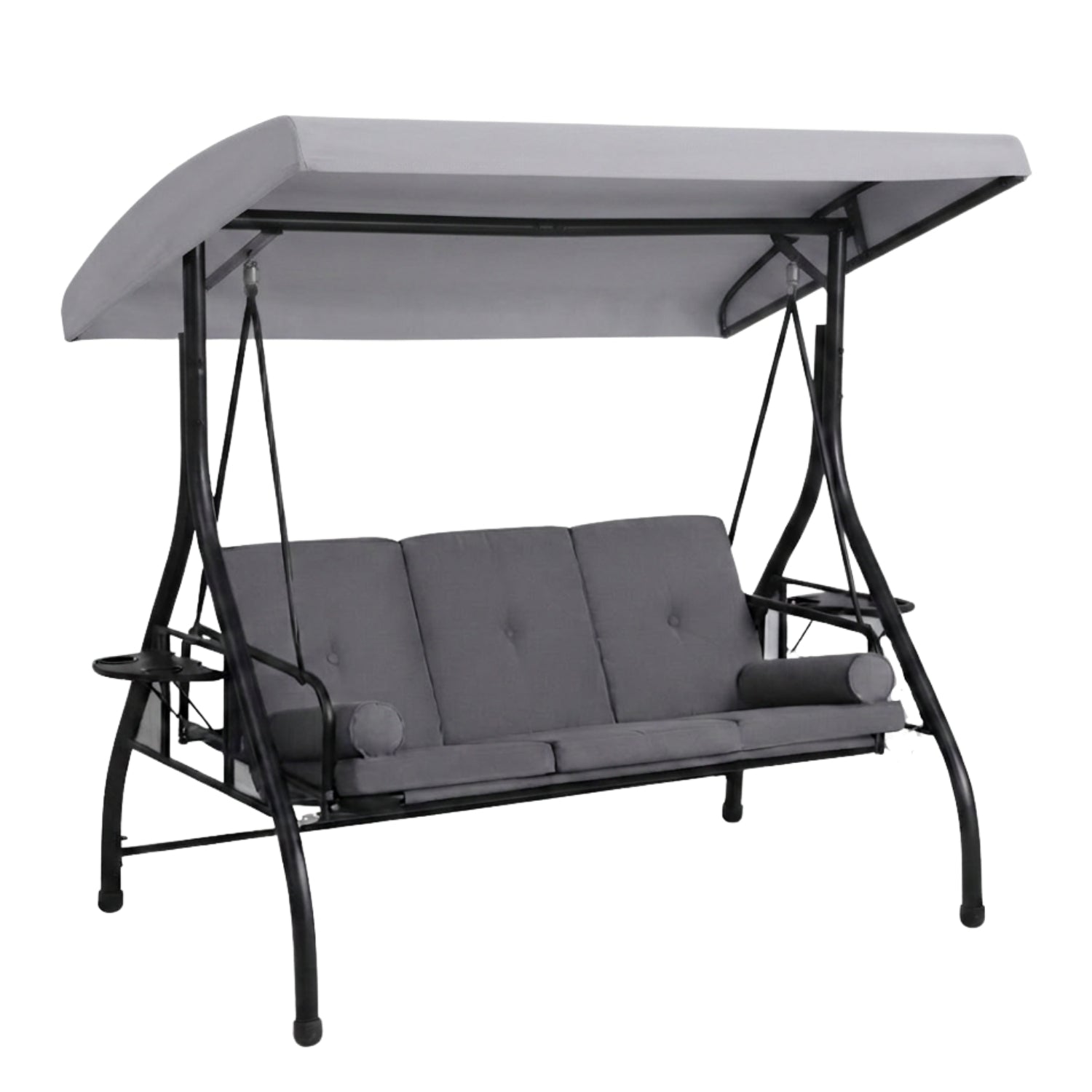 Replacement Canopy for Grepatio 3 Person Swing - Slate Gray, RipLock 350