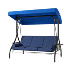 Replacement Canopy for Aoxun 3 Person Swing - Blue, RipLock 350