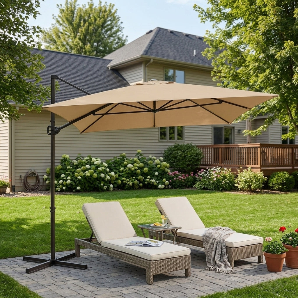 Replacement Canopy for Abba Patio 8’ x 12.5’ Rect Patio Umbrella – RipLock 350