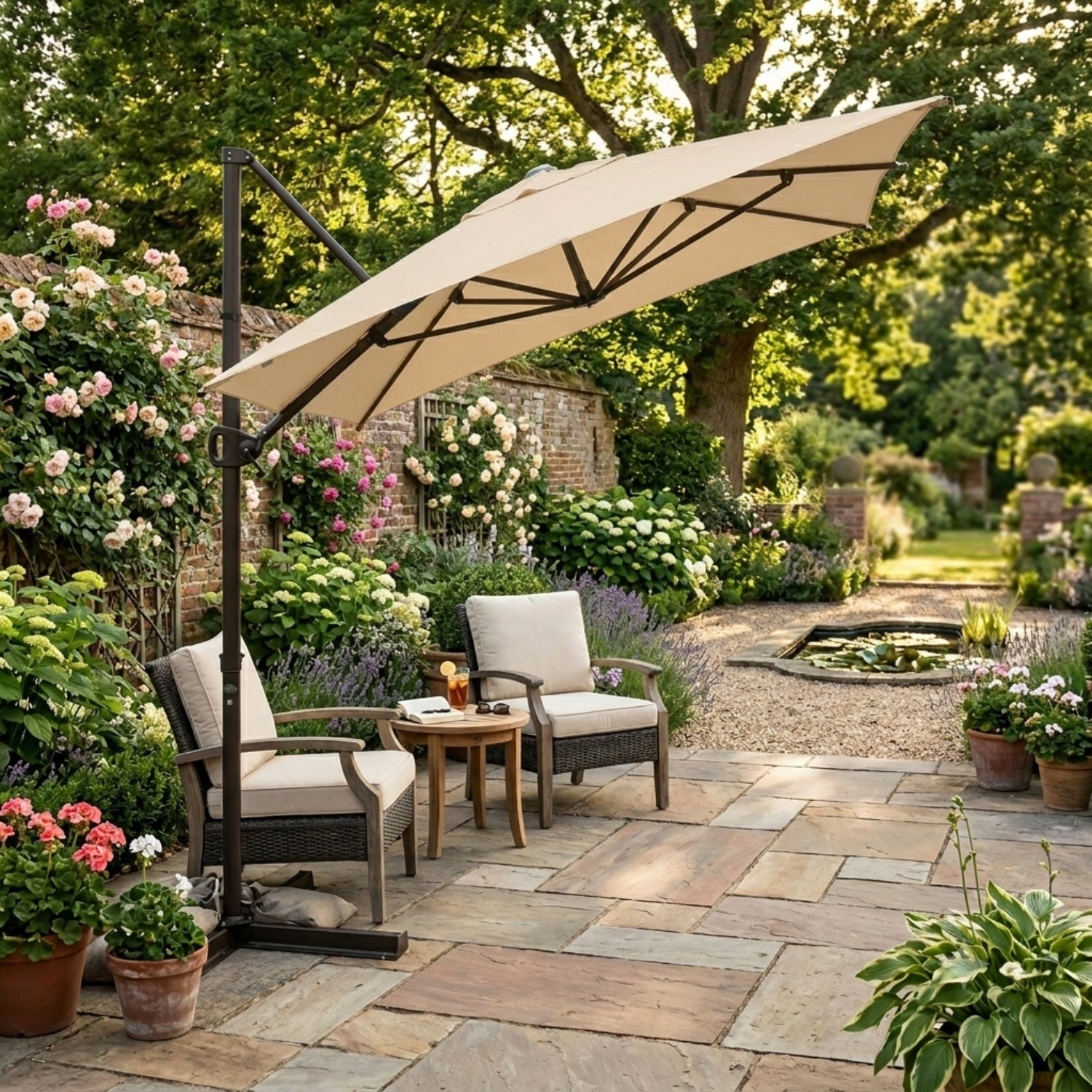 9 market umbrella see more by abba patio Table lasting color and wear Gianna 9-Foot Outdoor Patio Market