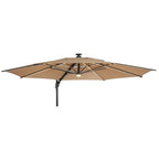 Replacement Canopy for Allen Roth AG75ADT2-ELSU-B-LS 11' Solar Umbrella - Beige, RipLock 350