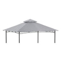 Replacement Canopy for Backyard Creations 5A-PG009, 2723022 10’ x 13’ Gazebo - Slate Gray, RipLock 350