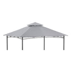 Replacement Canopy for Backyard Creations 5A-PG009, 2723022 10’ x 13’ Gazebo - Slate Gray, RipLock 350
