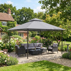 Replacement Canopy for Backyard Creations 5A-PG009, 2723022 10’ x 13’ Gazebo - Slate Gray, RipLock 350