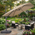 Replacement Canopy for Purple Leaf 9' x 9' Patio Umbrella - Beige, RipLock 350