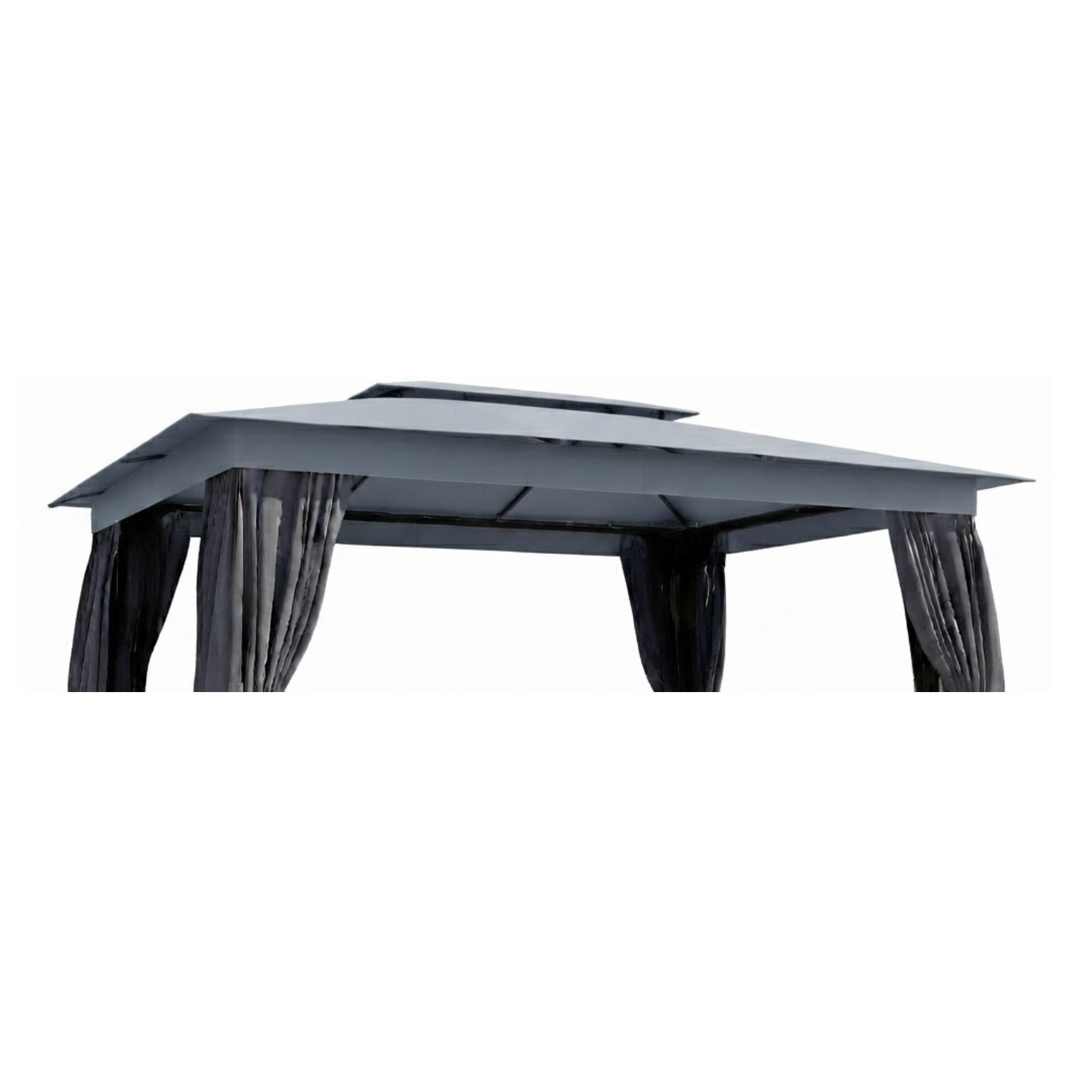 Replacement Canopy for Outsunny 84C-792V01CG 10’ x 12’ Gazebo - Slate Gray, RipLock 350