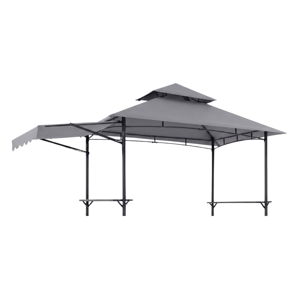 Replacement Canopy for Vevor 11’ x 5’ BBQ Grill Gazebo - Slate Gray, RipLock 350