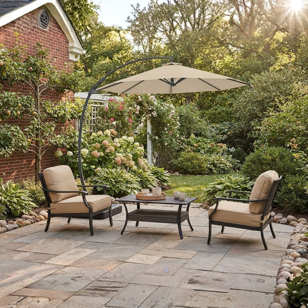 Replacement Canopy for Kingdura 11’ Umbrella - Beige, RipLock 350