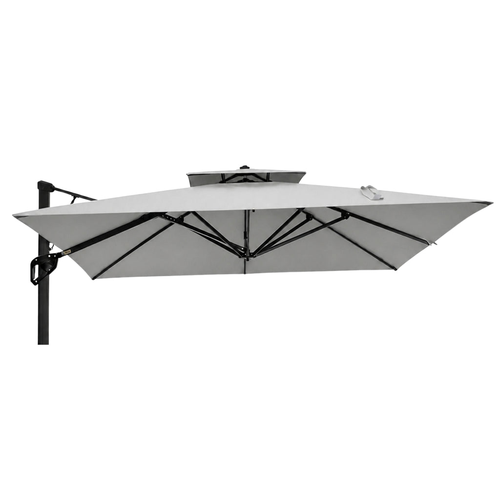 Replacement Canopy for Sophia & William 12’ Umbrella - Slate Gray, RipLock 350