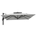 Replacement Canopy for Sophia & William 12’ Umbrella - Slate Gray, RipLock 350