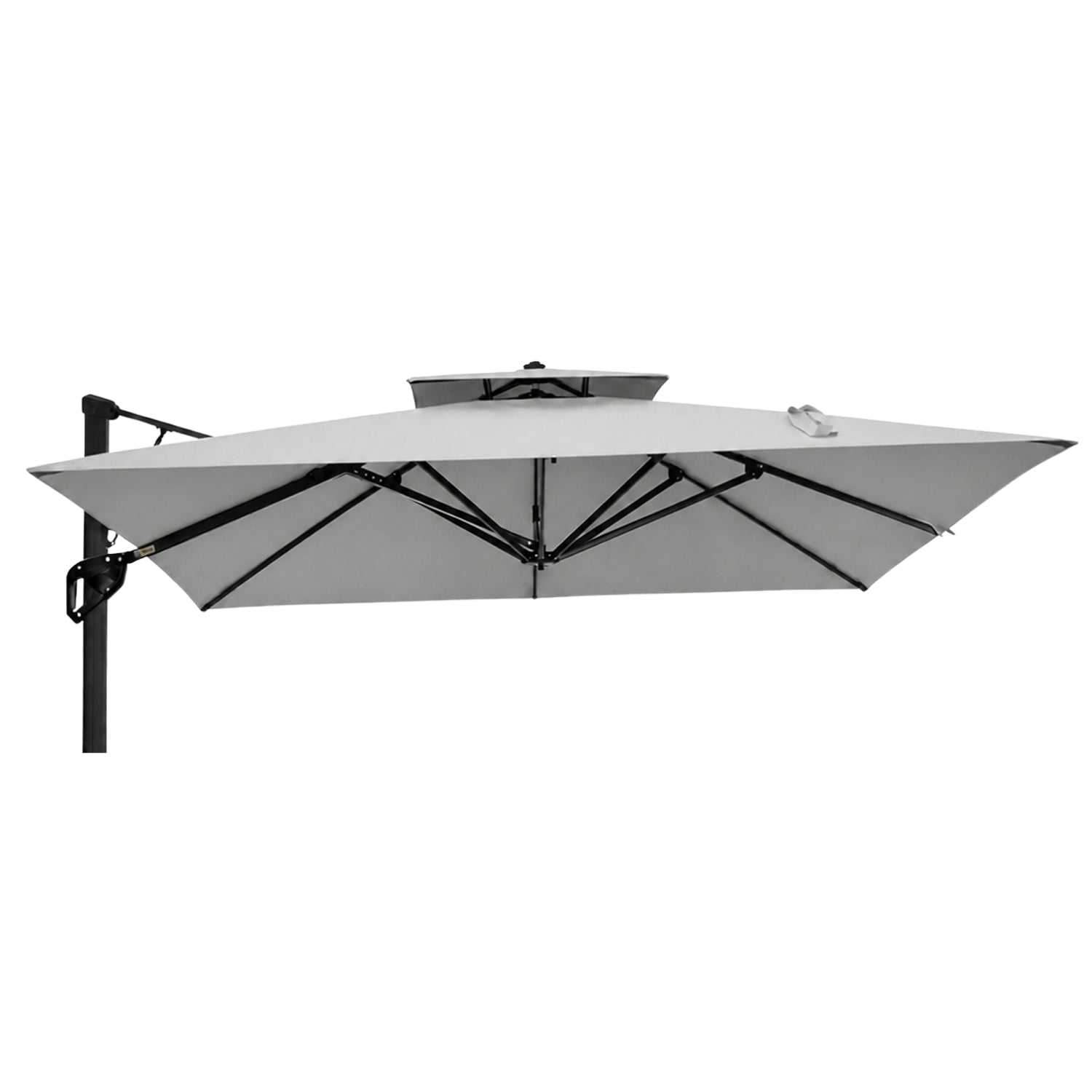 Replacement Canopy for Sophia & William 12’ Umbrella - Slate Gray, RipLock 350