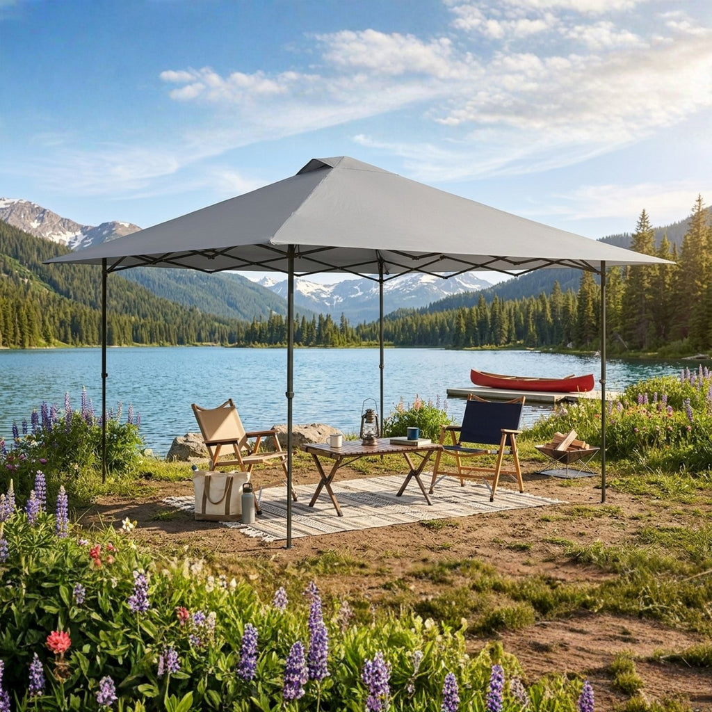 Replacement Canopy for E-Z Up 13’ x 13’ Pop Up- Slate Gray, RipLock 350