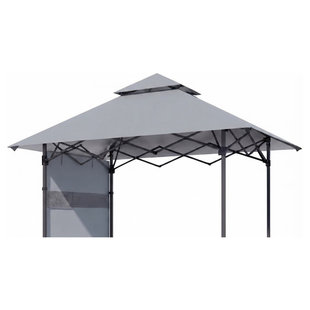Replacement Canopy for AbcCanopy 8’ x 5’ Pop Up Grill Gazebo - Slate Gray, RipLock 350