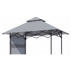 Replacement Canopy for AbcCanopy 8’ x 5’ Pop Up Grill Gazebo - Slate Gray, RipLock 350