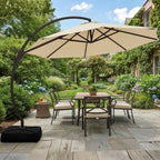 Replacement Canopy for Lausaint Home 12’ Umbrella - Beige, RipLock 350