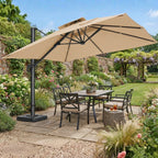 Replacement Canopy for Hoteel 10’ x 10’ Umbrella - Beige, RipLock 350