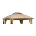 Replacement Canopy for Covered Outdoor Store 11’ x 13’ LED Gazebo - Beige, RipLock 350