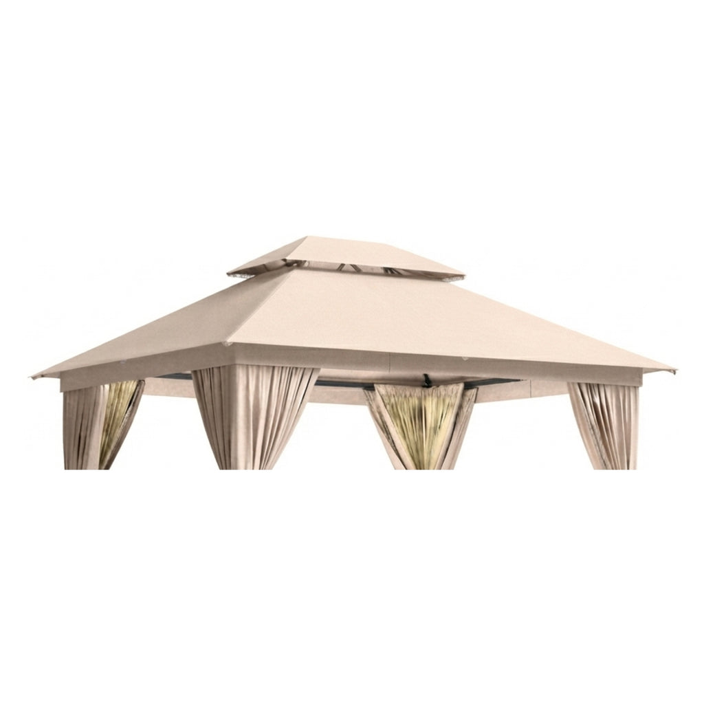 Replacement Canopy for Breezestival 10’ x 12’ Gazebo - Beige, RipLock 350