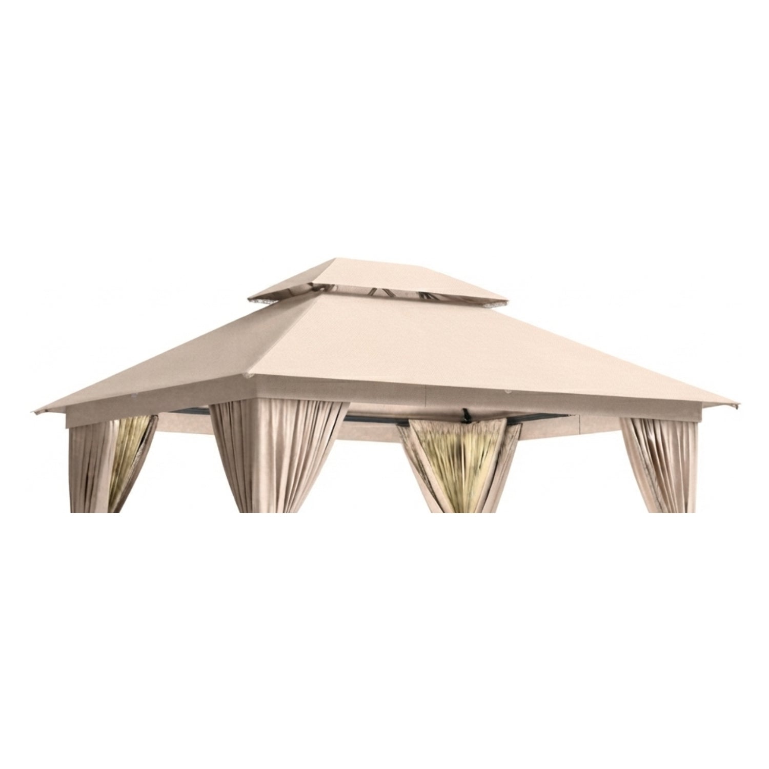 Replacement Canopy for Breezestival 10’ x 12’ Gazebo - Beige, RipLock 350