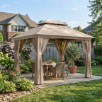 Replacement Canopy for Breezestival 10’ x 12’ Gazebo - Beige, RipLock 350