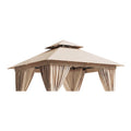 Replacement Canopy for Aoxun 8’ x 8’ Gazebo - Beige, RipLock 350