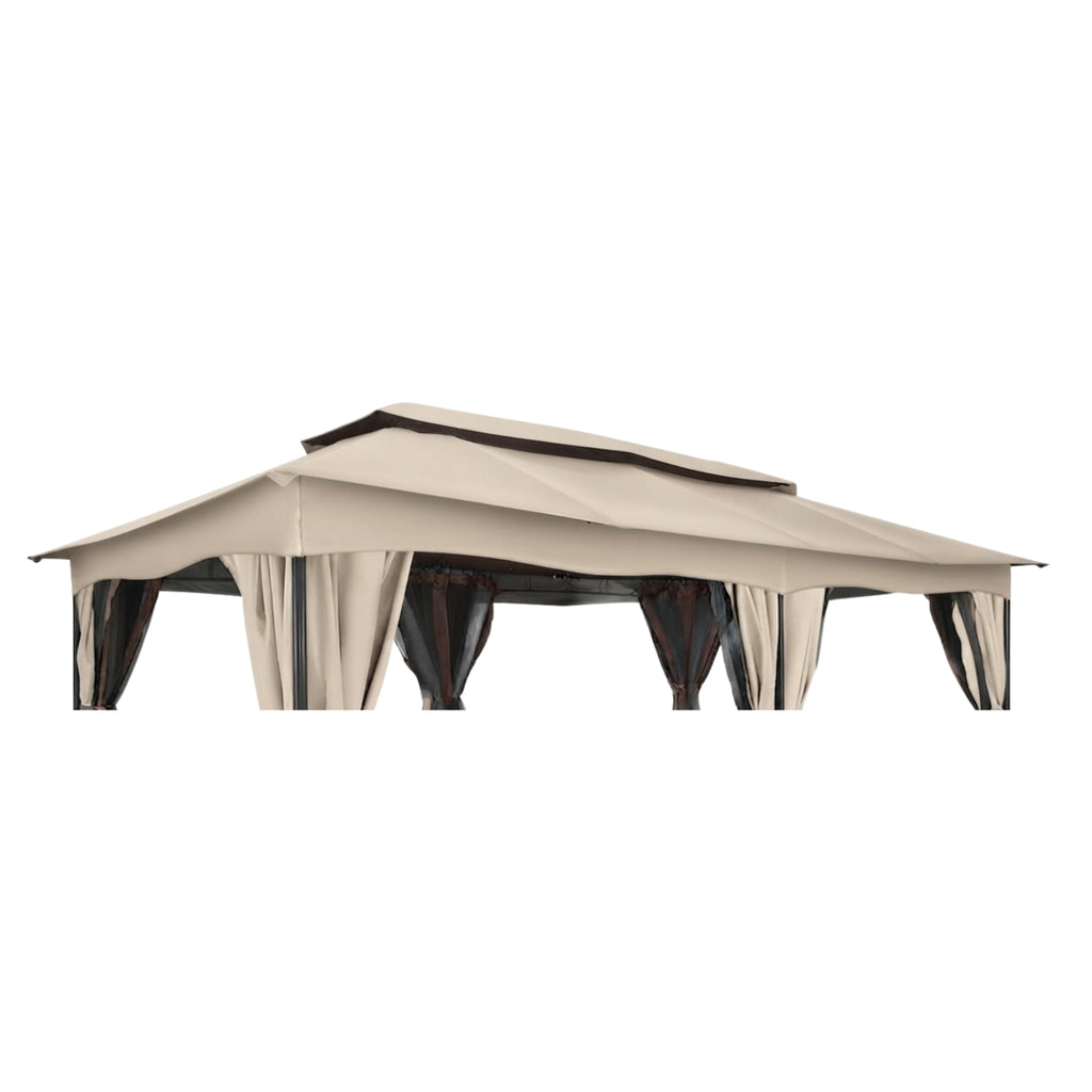 Replacement Canopy for Hoteel 12’ x 20’ Gazebo - Beige, RipLock 350