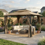 Replacement Canopy for Domi 10’ x 13’ Gazebo - Beige, RipLock 350