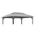 Replacement Canopy for Domi 10’ x 14’ Gazebo - Slate Gray, RipLock 350