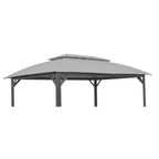 Replacement Canopy for Domi 10’ x 14’ Gazebo - Slate Gray, RipLock 350