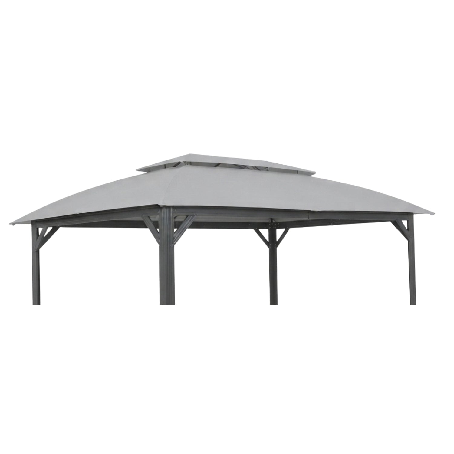 Replacement Canopy for Domi 10’ x 14’ Gazebo - Slate Gray, RipLock 350