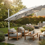 Replacement Canopy for Purple Leaf 10’ x 13’ Umbrella - Slate Gray, RipLock 350