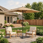 Replacement Canopy for Hampton Bay UCM190061 6.5' x 10' Market Umbrella - Beige, RipLock 350