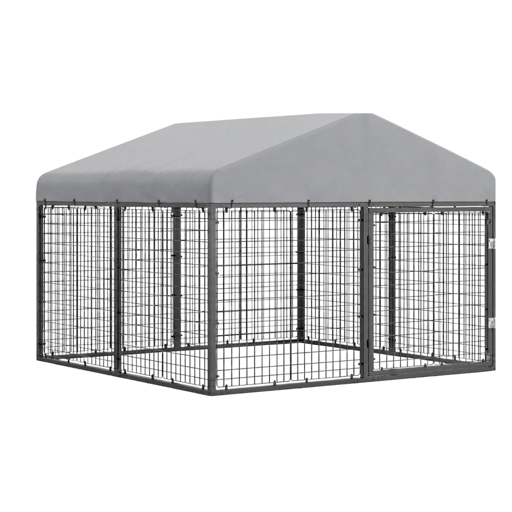 Replacement Canopy for Petony Large 79” x 79” Dog Kennel - Slate Gray, RipLock 350