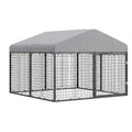 Replacement Canopy for Petony Large 79” x 79” Dog Kennel - Slate Gray, RipLock 350