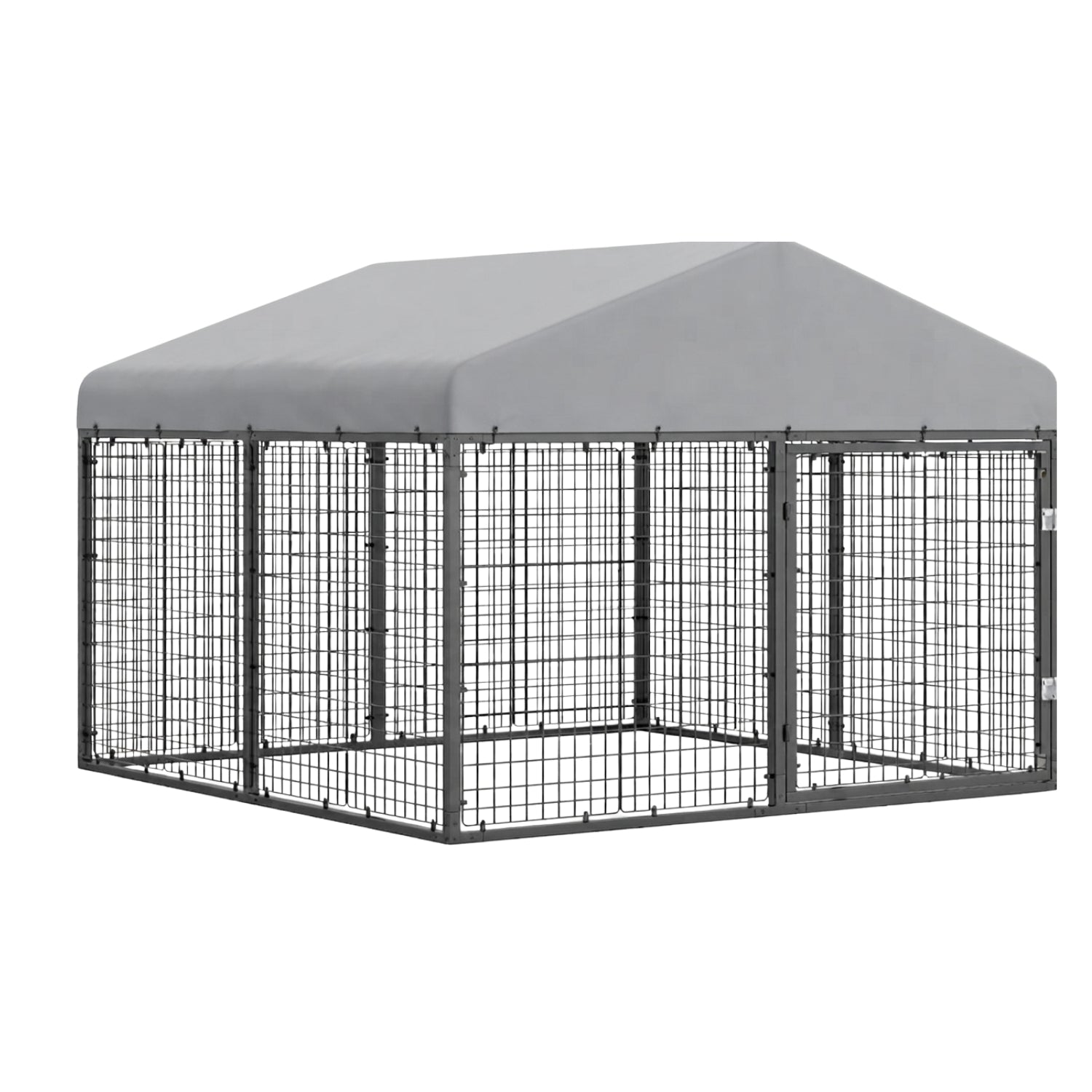 Replacement Canopy for Petony Large 79” x 79” Dog Kennel - Slate Gray, RipLock 350