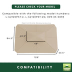 Replacement Canopy for Bay Window L-GZ120PST-2D 10' x 12' Gazebo
