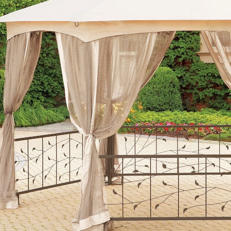 Hexagon Vine Gazebo Replacement Canopy - RIPLOCK 350