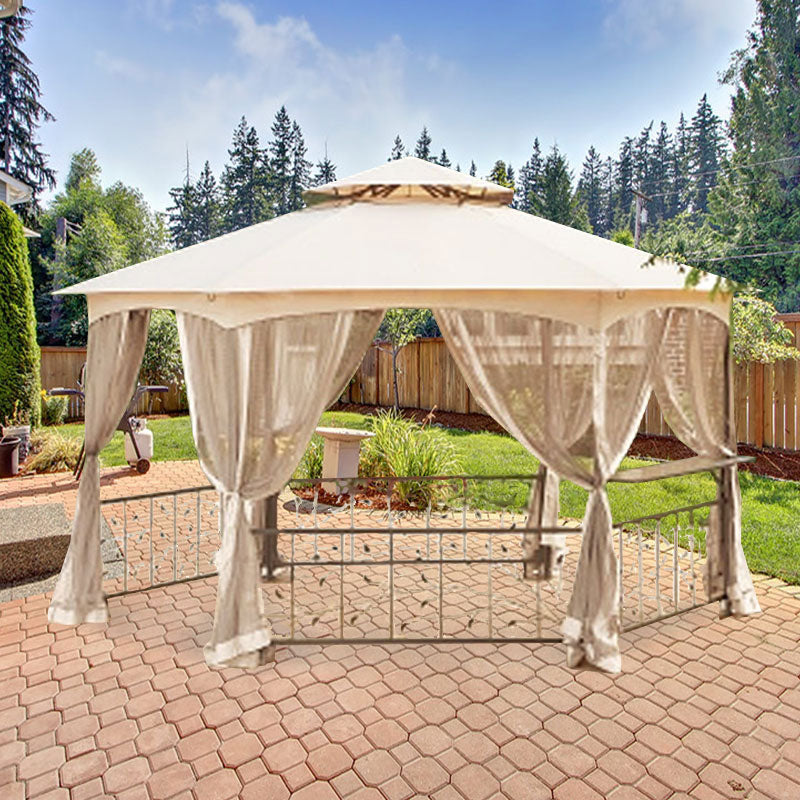 Hexagon Vine Gazebo Replacement Canopy - RIPLOCK 350