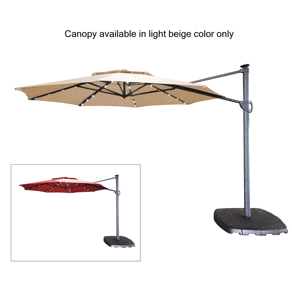 Replacement Canopy for Simply Shade 11ft LED Umbrella AG45RLDT2-LS-1