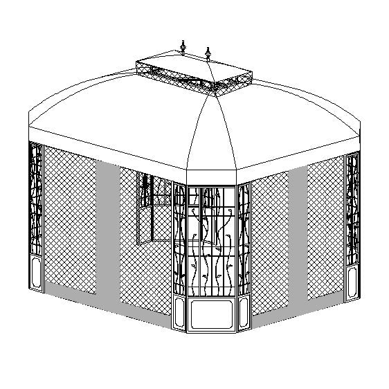 Bay Window Replacement Canopy and Net - RipLock 350