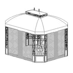 Bay Window Replacement Canopy and Net - RipLock 350