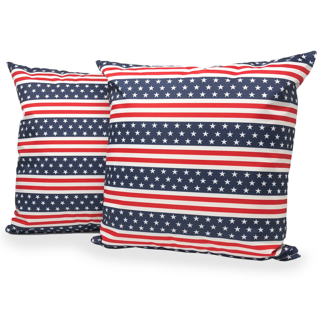 Pillow Cases - Set of 2 - Americana - Pillows Not Included