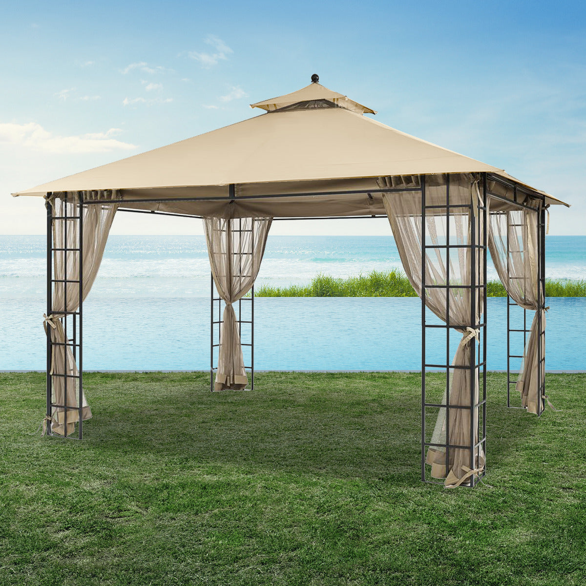 Replacement canopy for apex garden gazebo