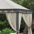 Replacement Canopy and Netting Set for Martha Stewart Arcata Gazebo - RipLock 350