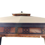 Replacement Canopy and Netting Set for Martha Stewart Arcata Gazebo - RipLock 350