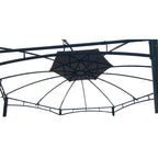 Replacement Canopy for 908303 Atwoods Cypress Hexagon Gazebo - Riplock 350
