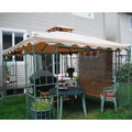 Replacement Canopy for GZ-046P-18-SHELF-EI-NT-1-SP Axxonn Leaf Gazebo