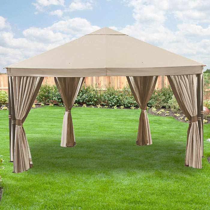 Replacement Canopy and Net for 15ft Bay Point Gazebo - RipLock