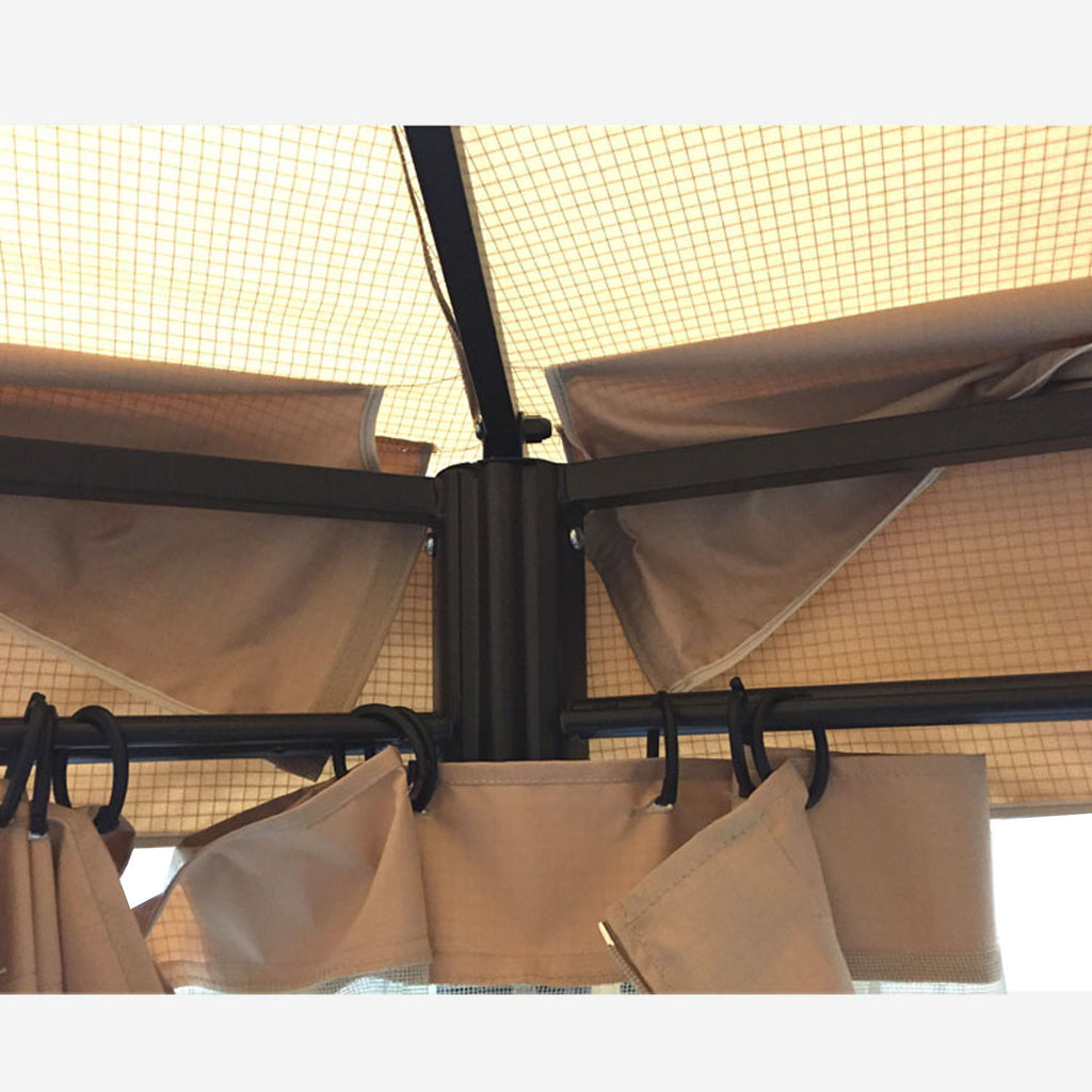 Replacement Canopy and Net for 15ft Bay Point Gazebo - RipLock