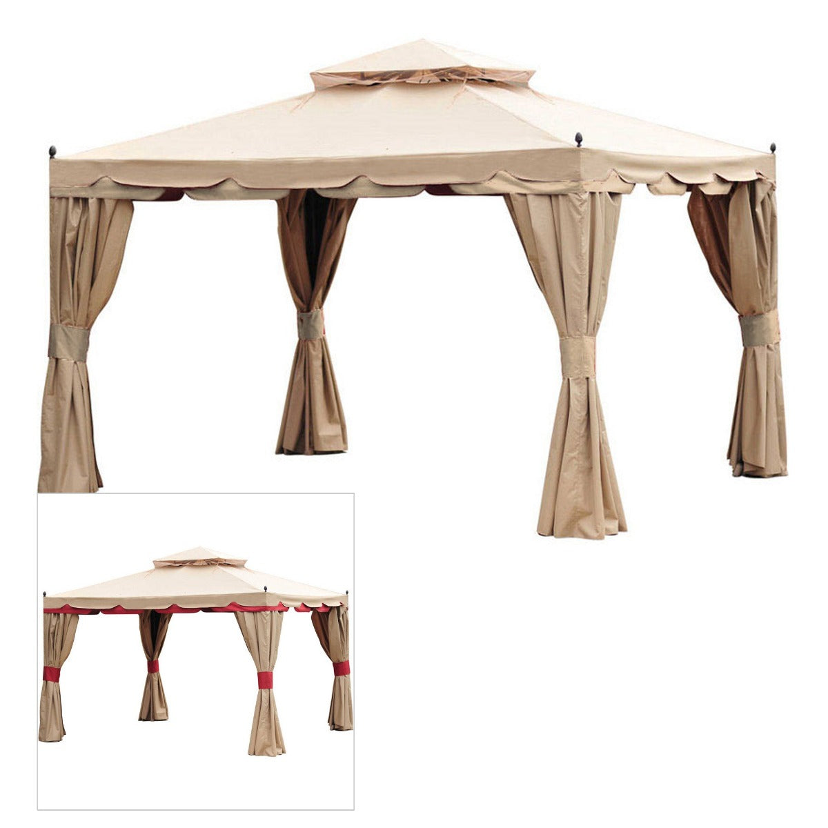Replacement Canopy for Walmart Benen Gazebo  - RipLock 350